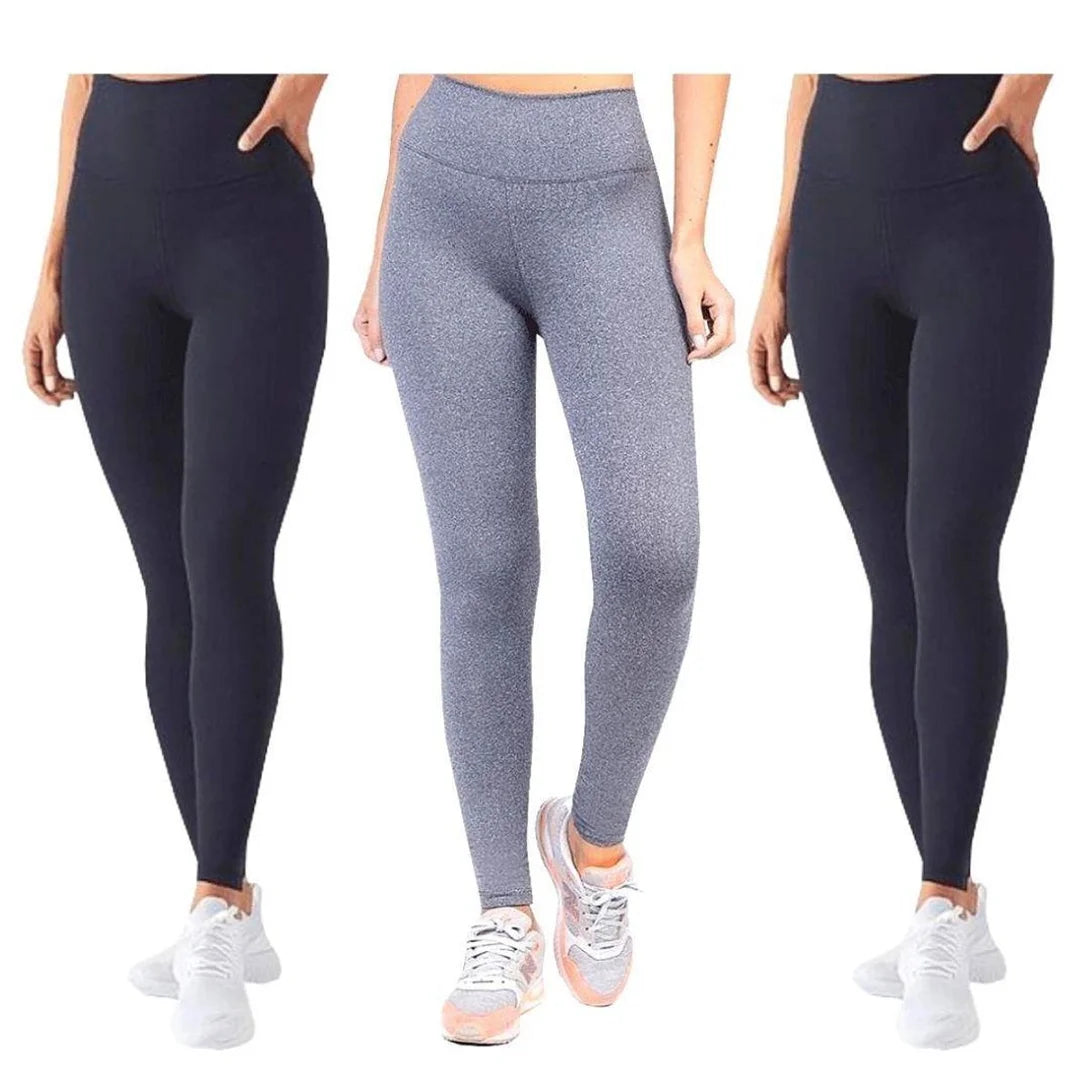 Calça Legging Shein Academia Caminhada Feminina Lisa Sem Transparência Levanta Bubum
