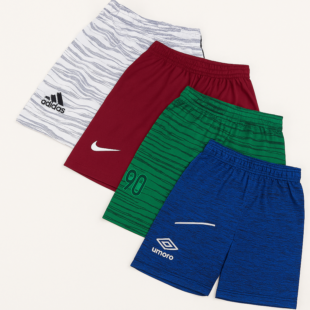 Compre 1 Leve 3  - Kit Bermuda Futebol Helanca